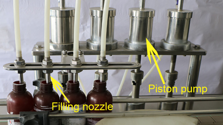 دستگاه پر کردن بطری 500 میلی لیتری با درپوش درپوش و اجرای چرخ ستاره